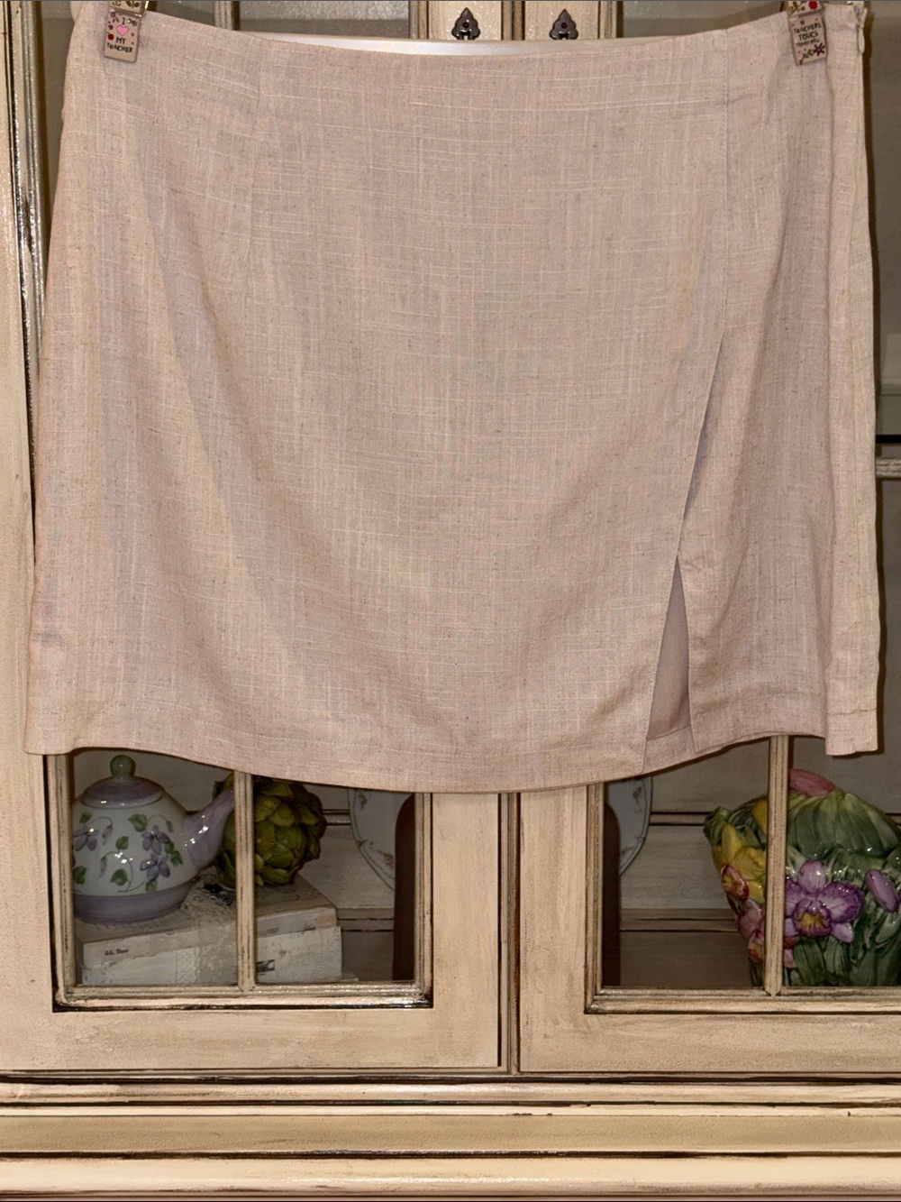 NWT Lulu's Linen-Blend Mini Skirt
